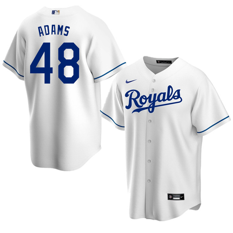 Nike Men #48 Chance Adams Kansas City Royals Baseball Jerseys Sale-White